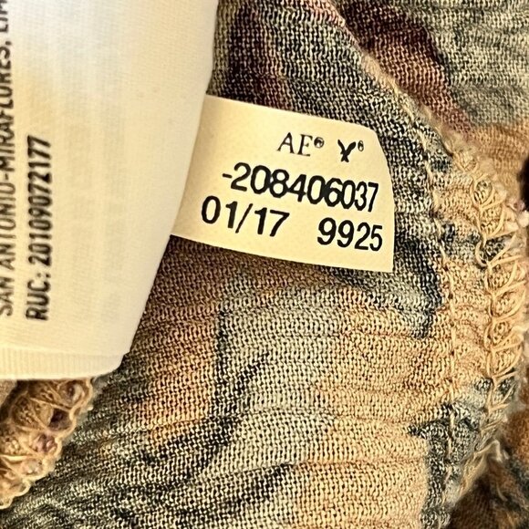 American Eagle AEO Romper Boho Jumper Floral  Western Pockets Ruffle Feminine XS - Picture 6 of 15